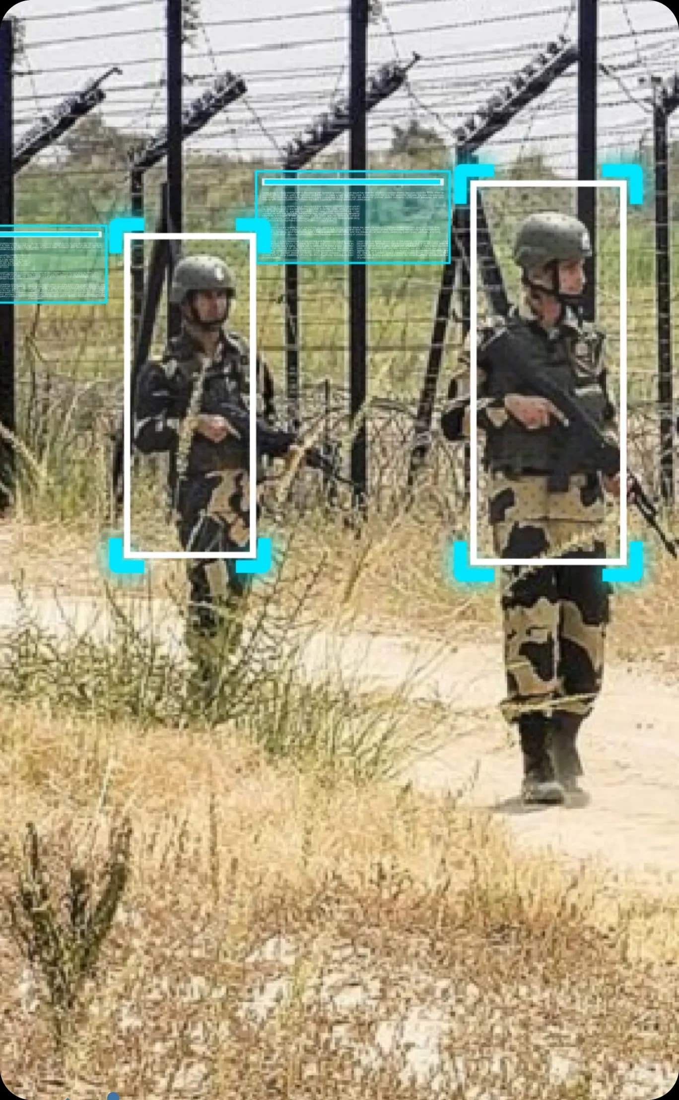 Defense surveillance monitoring illustration