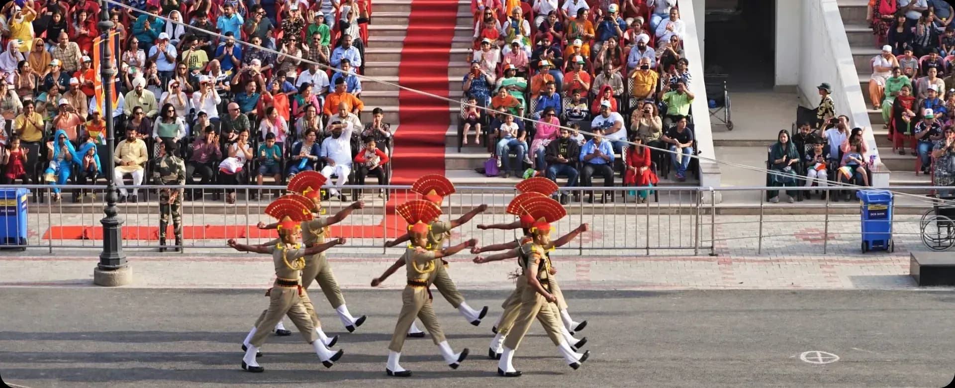 Crowd Monitoring at Military Events