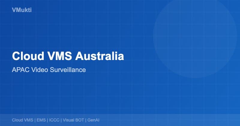 Advanced mining facility surveillance with cloud-based video management in Australian outback landscape