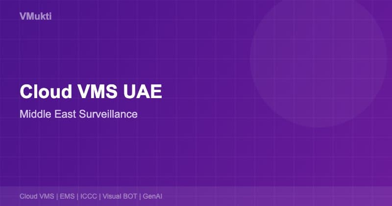Modern smart city video surveillance infrastructure in Dubai with cloud-based monitoring
