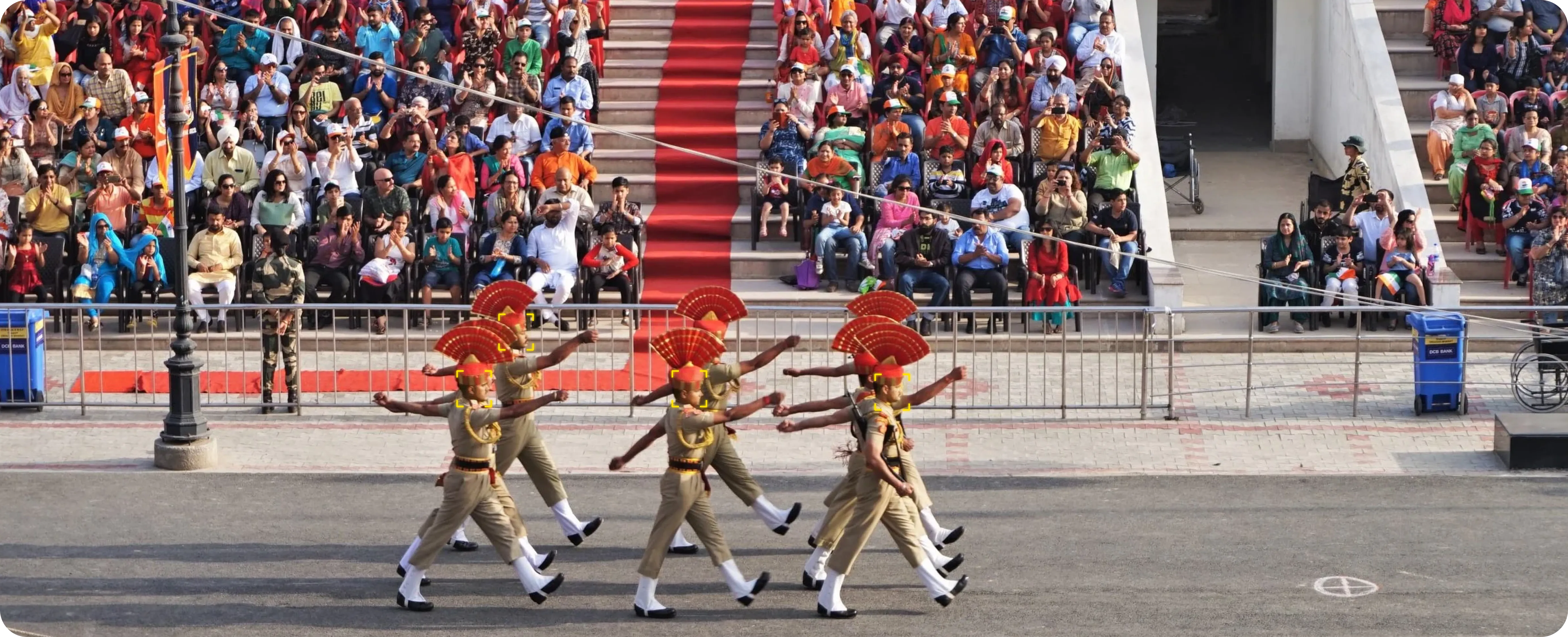 Crowd Monitoring at Military Events