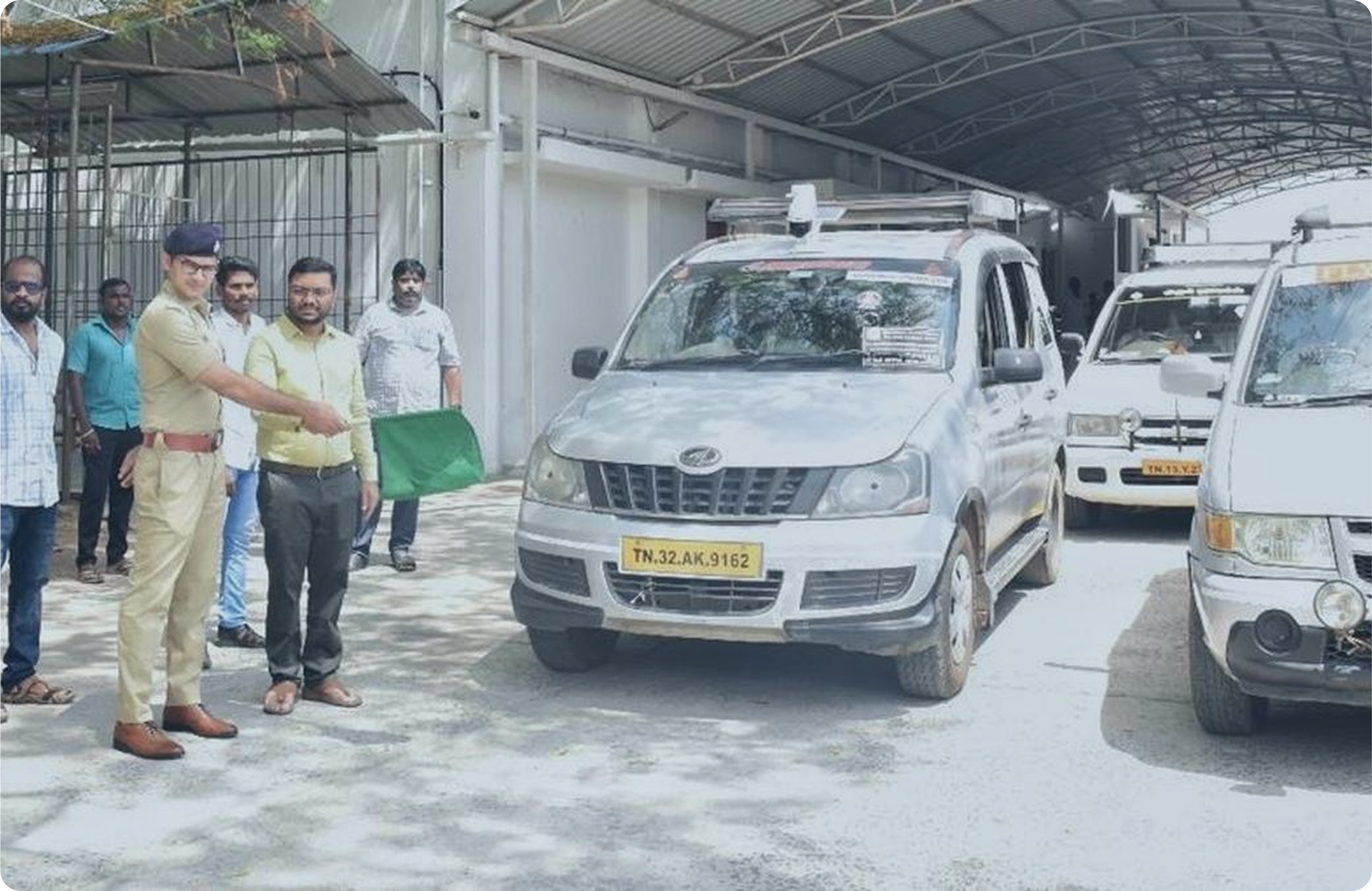 Flying Squad Vehicle with Smart GPS and AI Security